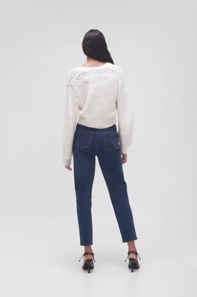 Colorado Cocoon Jean Washed Indigo Women Aje Pants