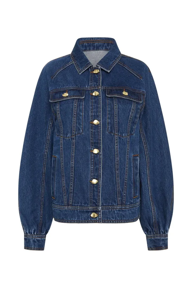Colorado Denim Jacket Washed Indigo Women Aje Blazers Jackets 038 Coats