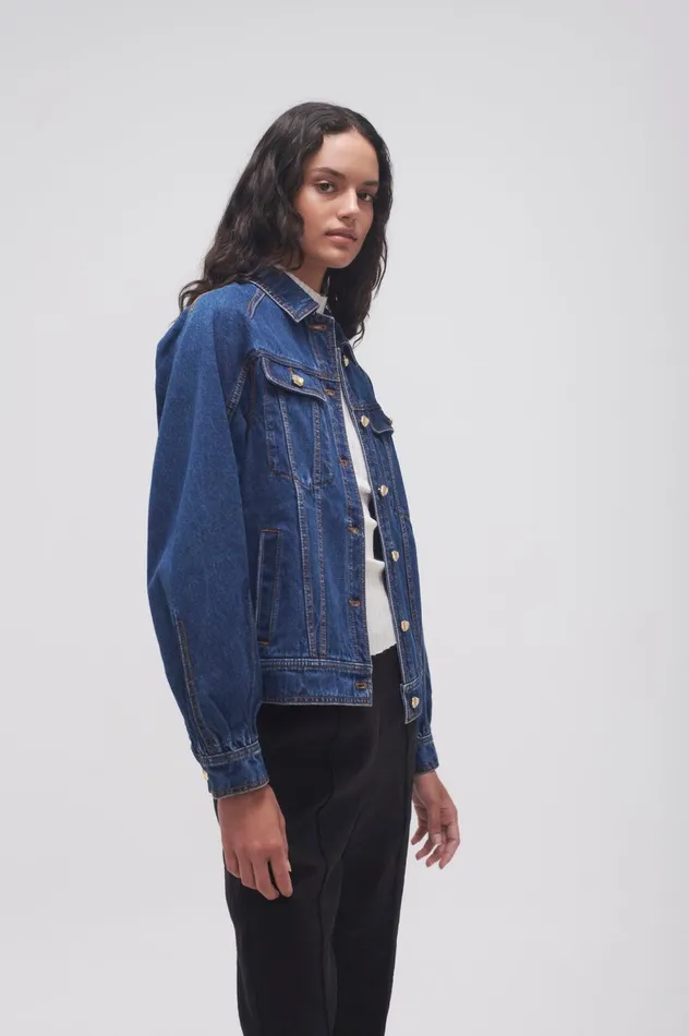 Colorado Denim Jacket Washed Indigo Women Aje Blazers Jackets 038 Coats