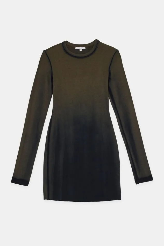 COTTON CITIZEN DRESSES Verona Crew Mini Dress Carbon Cast 8211 Women