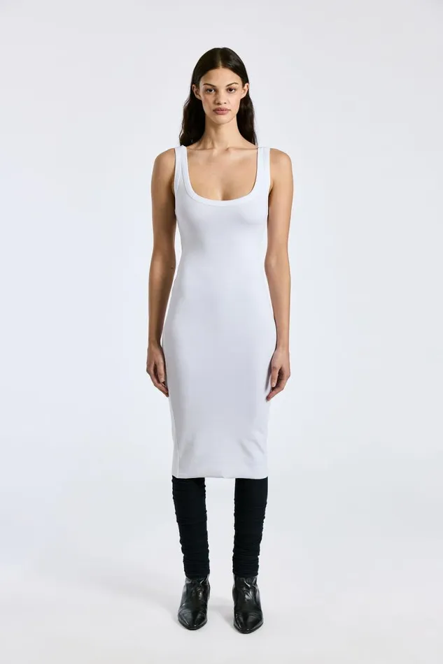 COTTON CITIZEN DRESSES Verona Midi Dress White 8211 Women