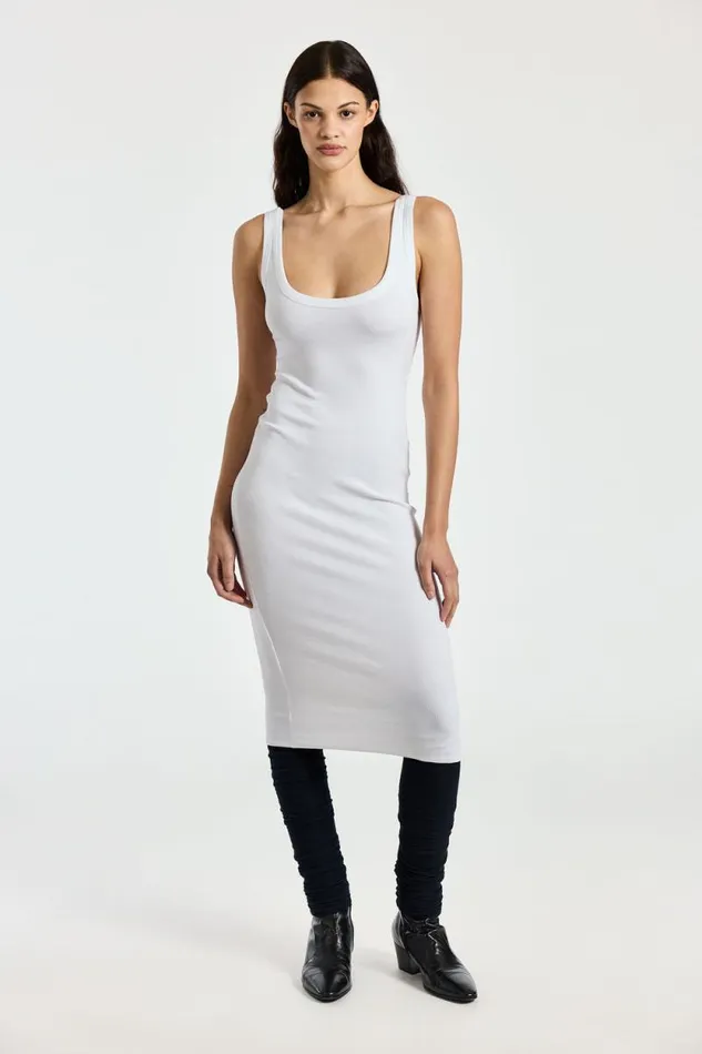 COTTON CITIZEN DRESSES Verona Midi Dress White 8211 Women