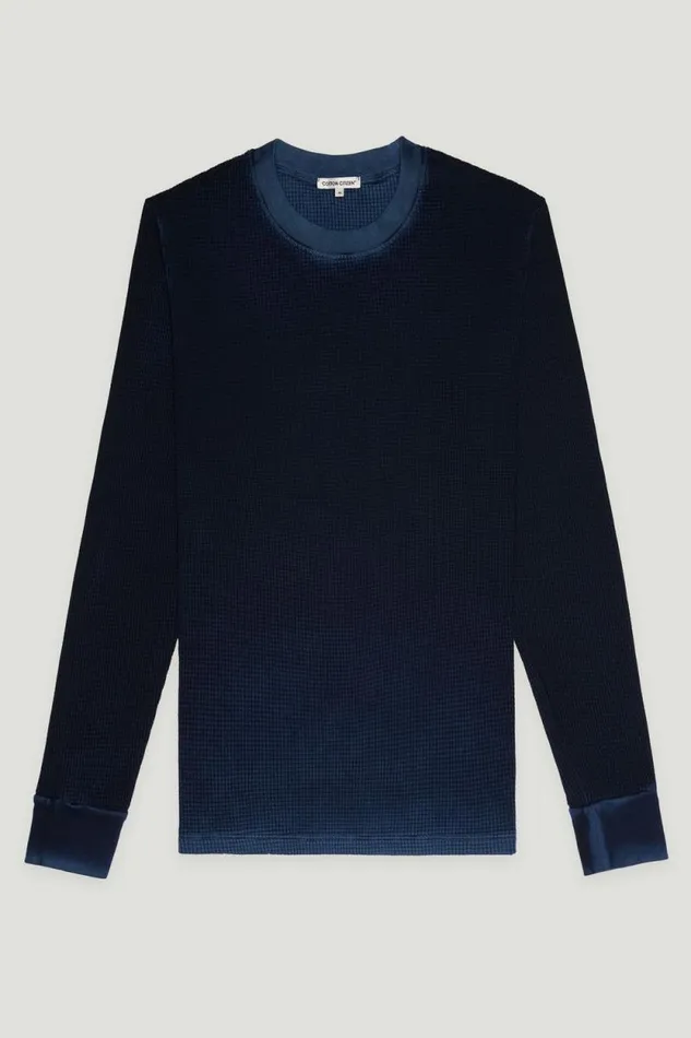 COTTON CITIZEN SHIRTS Cooper Thermal Vintage Navy 8211 Men