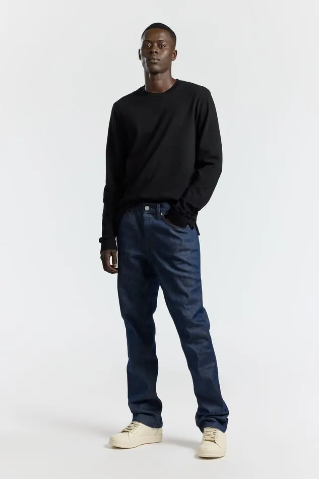 COTTON CITIZEN SHIRTS Presley Long Sleeve Shirt Jet Black 8211 Men