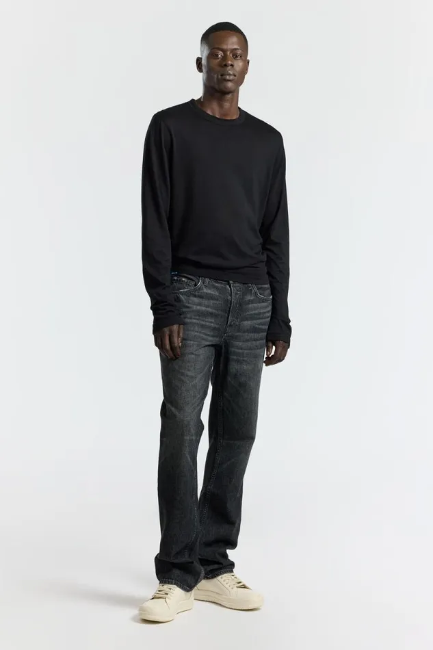 COTTON CITIZEN SHIRTS Prince Long Sleeve Shirt Jet Black 8211 Men
