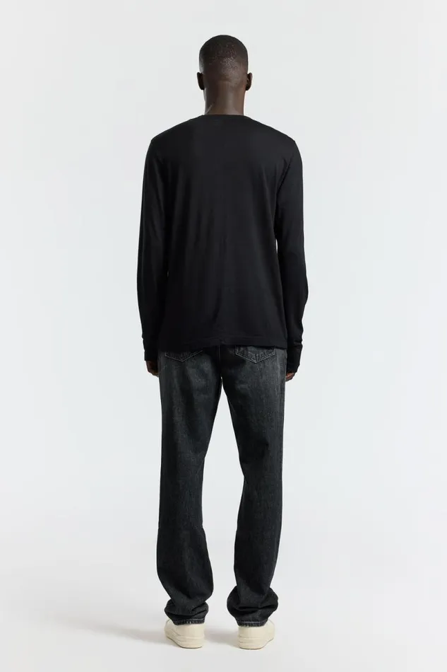 COTTON CITIZEN SHIRTS Prince Long Sleeve Shirt Jet Black 8211 Men
