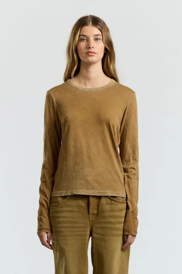 COTTON CITIZEN SHIRTS Standard Long Sleeve Shirt Vintage Burnt Honey 8211 Women