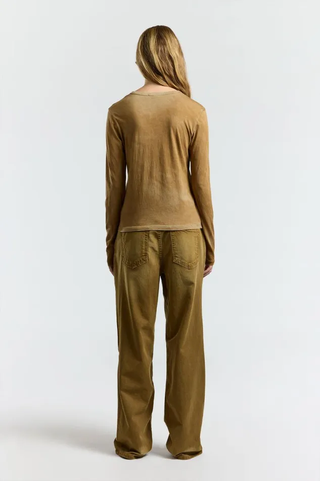 COTTON CITIZEN SHIRTS Standard Long Sleeve Shirt Vintage Burnt Honey 8211 Women