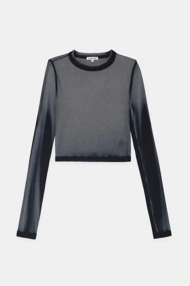 COTTON CITIZEN SHIRTS Verona Crop Shirt Black Cast 8211 Women