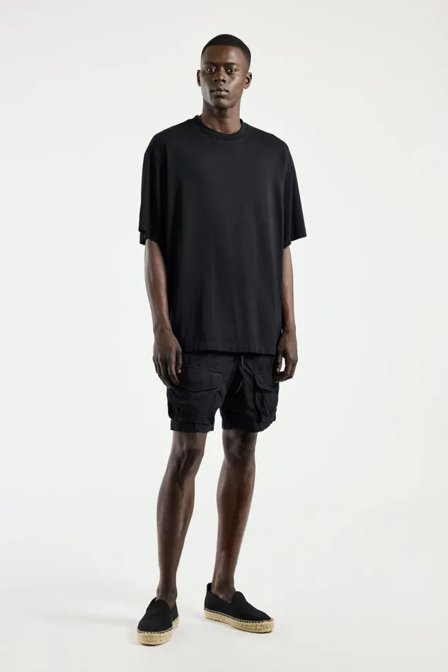 COTTON CITIZEN SHORTS Santorini Cargo Short Jet Black 8211 Men