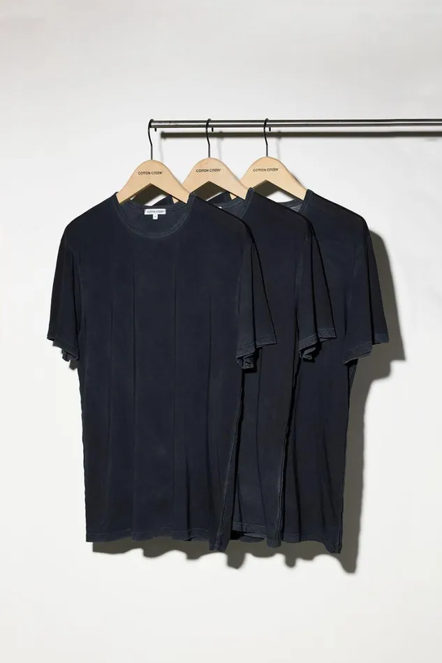 COTTON CITIZEN TEES Classic Crewneck Tee 3Pack Vintage Black 8211 Men