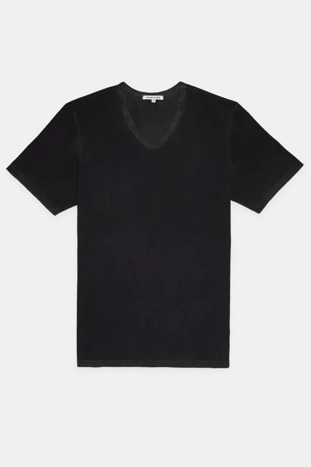 COTTON CITIZEN TEES Classic VNeck Tee Vintage Black 8211 Men
