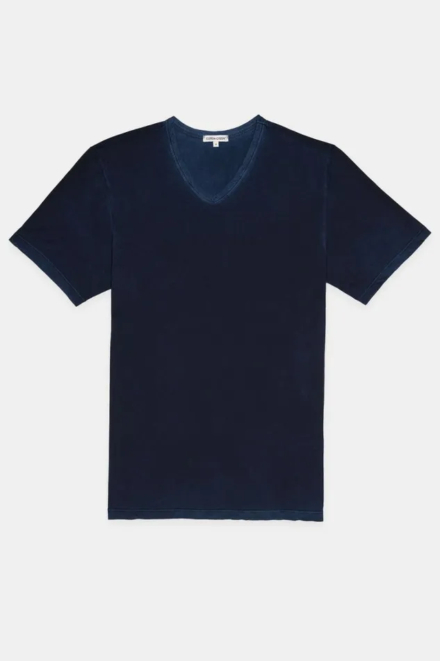 COTTON CITIZEN TEES Classic VNeck Tee Vintage Navy 8211 Men