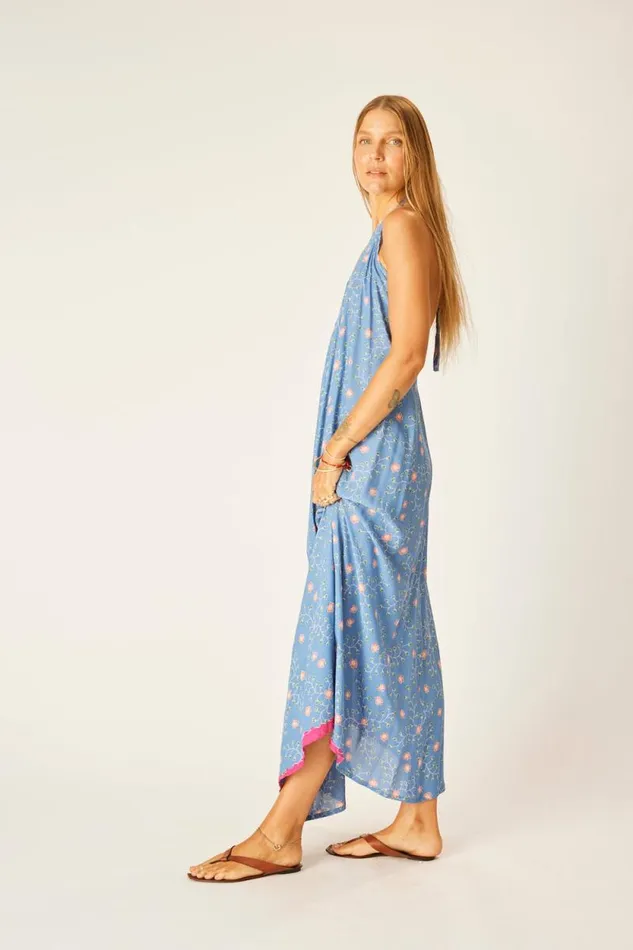 Coverups Shop Natalie Martin LOLA DRESS Pinwheel Denim