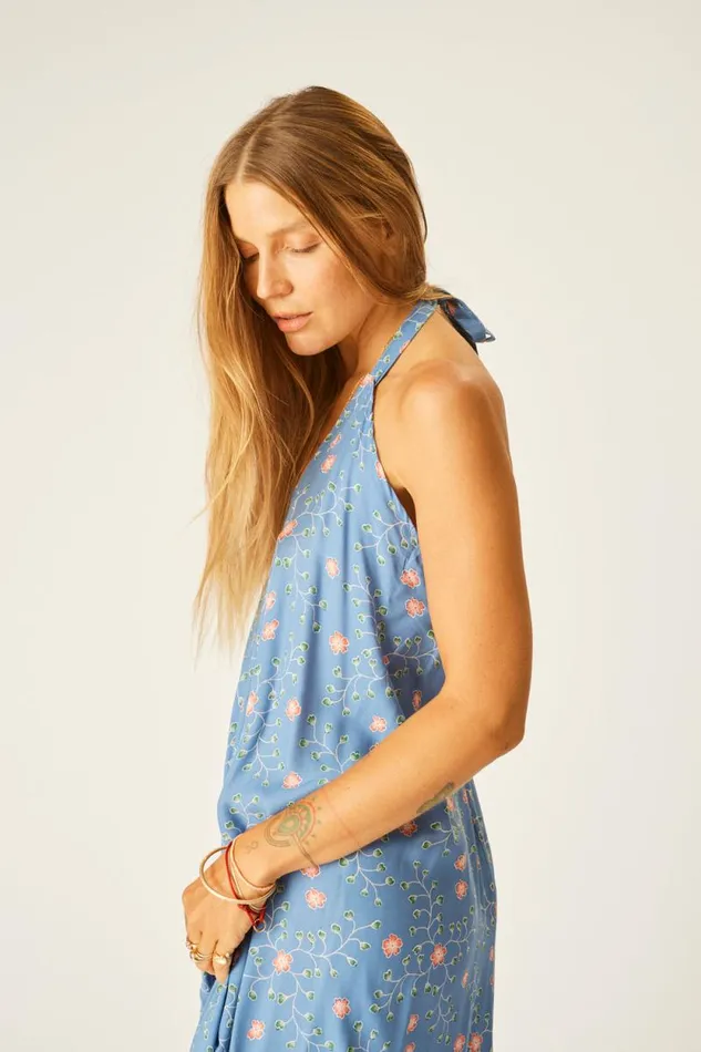 Coverups Shop Natalie Martin LOLA DRESS Pinwheel Denim