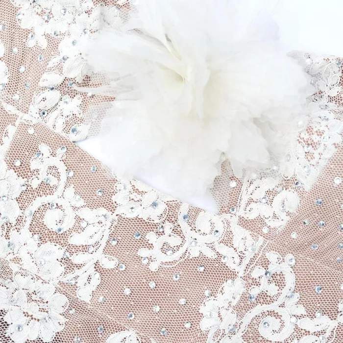 Cream Rhinestone Lace Maxi Dress Women Self Portrait Dresses