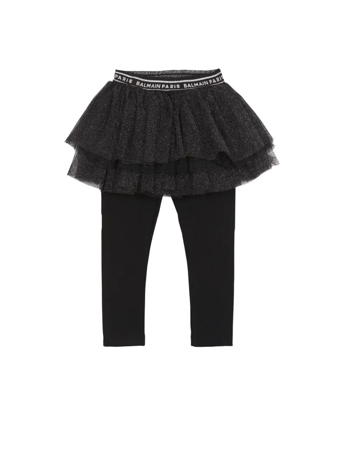 Dance Leggings Black Kids Balmain