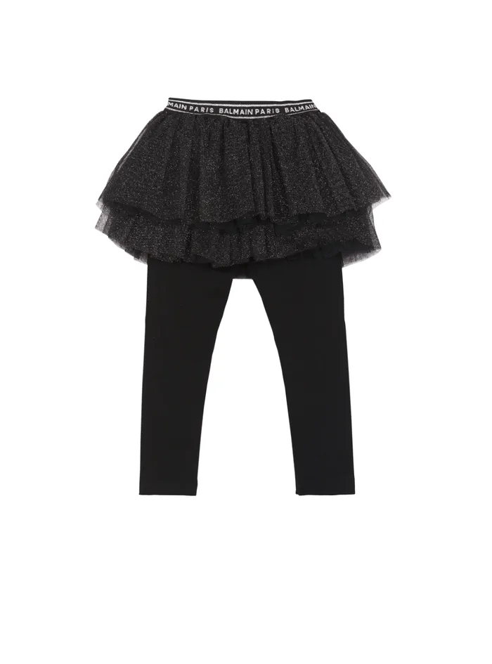Dance Leggings Black Kids Balmain