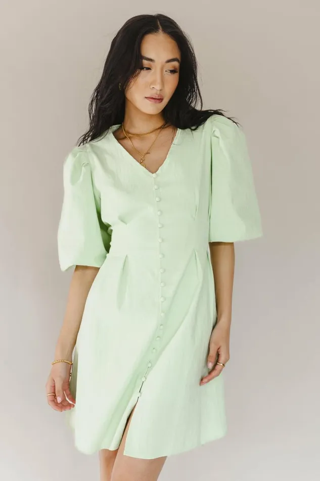 Danna Dress In Mint Mint Women Bohme Dresses