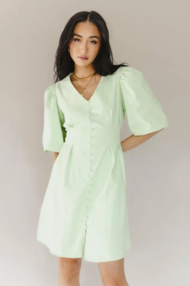 Danna Dress In Mint Mint Women Bohme Dresses