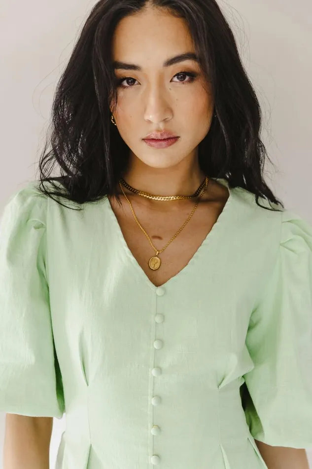 Danna Dress In Mint Mint Women Bohme Dresses