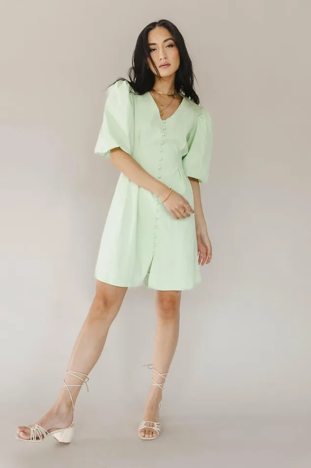 Danna Dress In Mint Mint Women Bohme Dresses