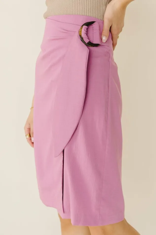 Darcy Wrap Skirt 8211 FINAL SALE Pink Women Bohme Skirts