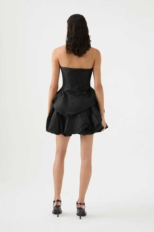 Daybreak Strapless Mini Dress Black Women Aje Black Dresses