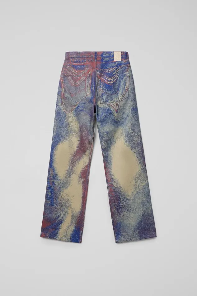 Denim Women Camper Denim Jeans BlueBeigeRed Denim Jeans