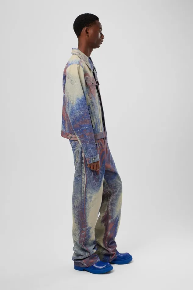 Denim Women Camper Denim Jeans BlueBeigeRed Denim Jeans