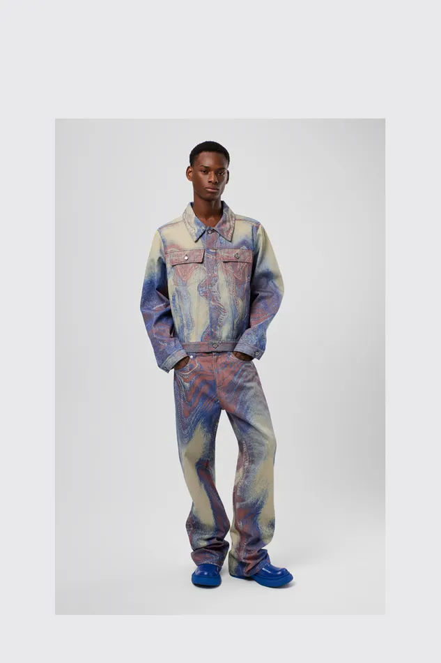 Denim Women Camper Denim Jeans BlueBeigeRed Denim Jeans