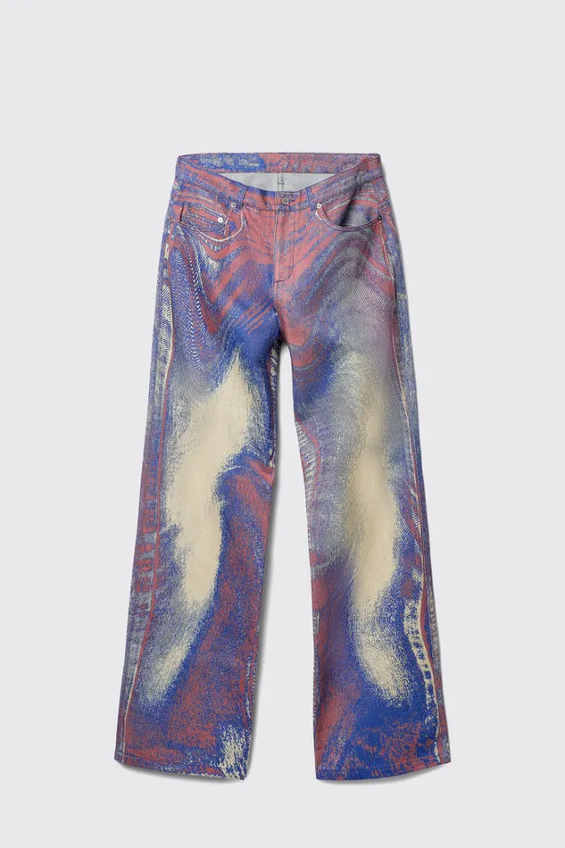 Denim Women Camper Denim Jeans BlueBeigeRed Denim Jeans