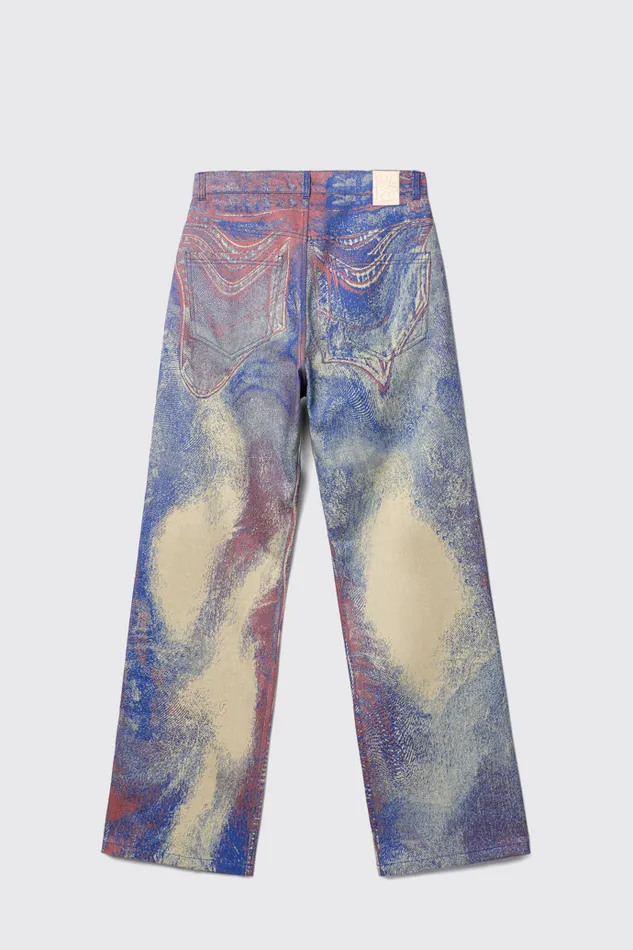 Denim Women Camper Denim Jeans BlueBeigeRed Denim Jeans