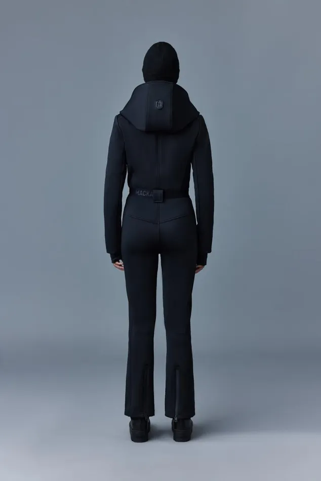 Downs and Jackets Women Mackage ELLE Agile360 Down Ski Suit With Removable Hood Black
