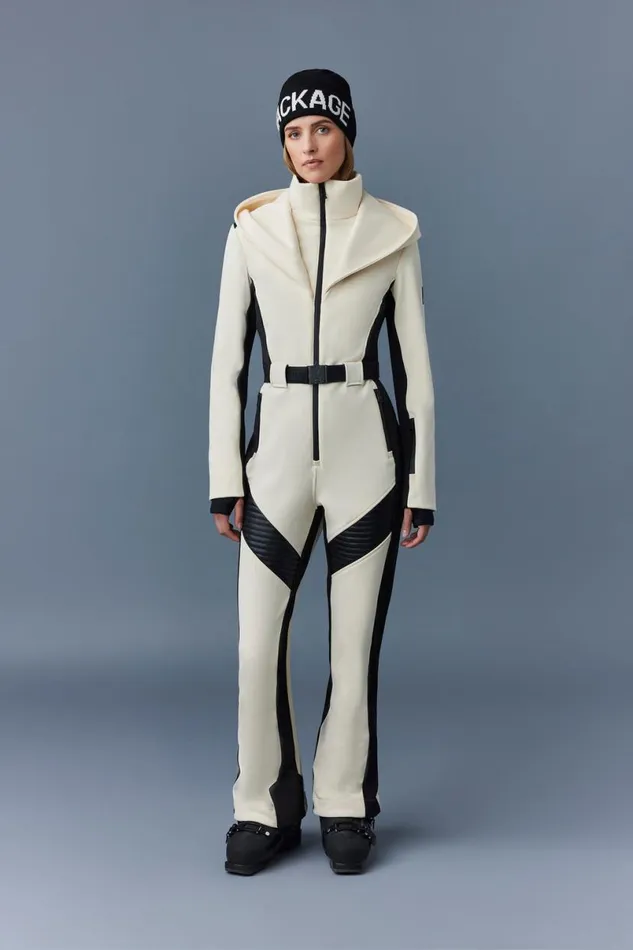 Downs and Jackets Women Mackage ELLE Agile360 Down Ski Suit With Removable Hood Black