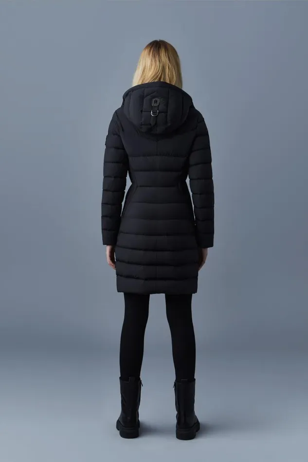 Downs and Jackets Women Mackage FARREN Agile360 Down Coat With Removable Hood Black