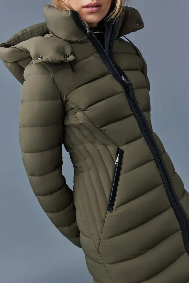 Downs and Jackets Women Mackage FARREN Agile360 Down Coat With Removable Hood Black