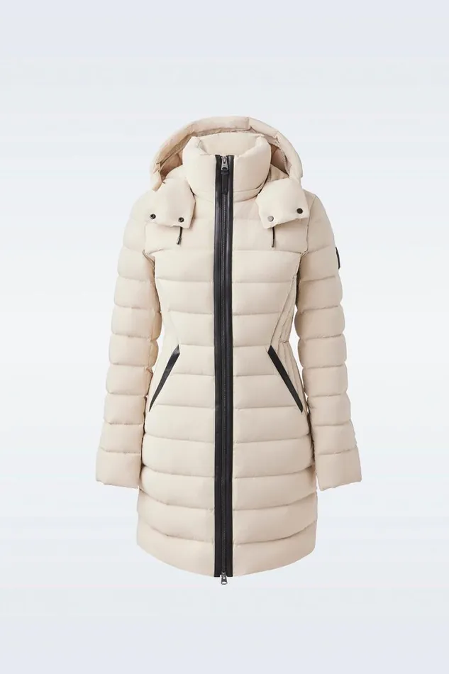 Downs and Jackets Women Mackage FARREN Agile360 Down Coat With Removable Hood Black