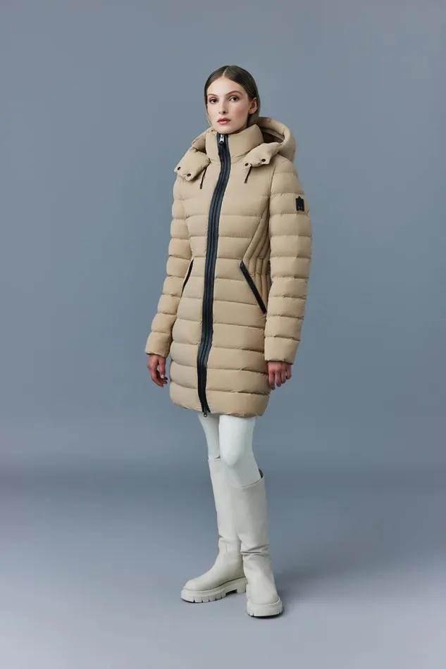 Downs and Jackets Women Mackage FARREN Agile360 Down Coat With Removable Hood Black