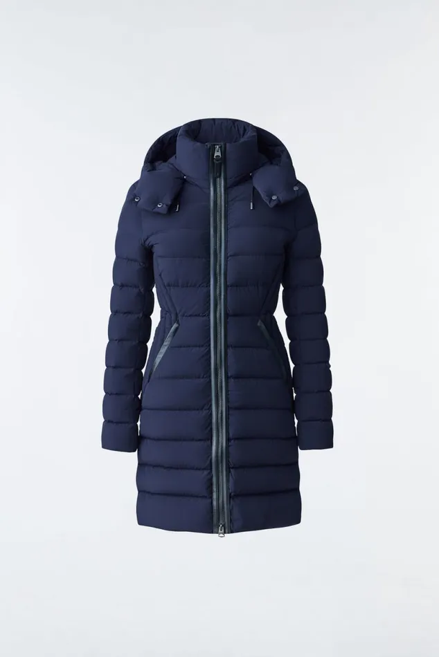 Downs and Jackets Women Mackage FARREN Agile360 Down Coat With Removable Hood Black