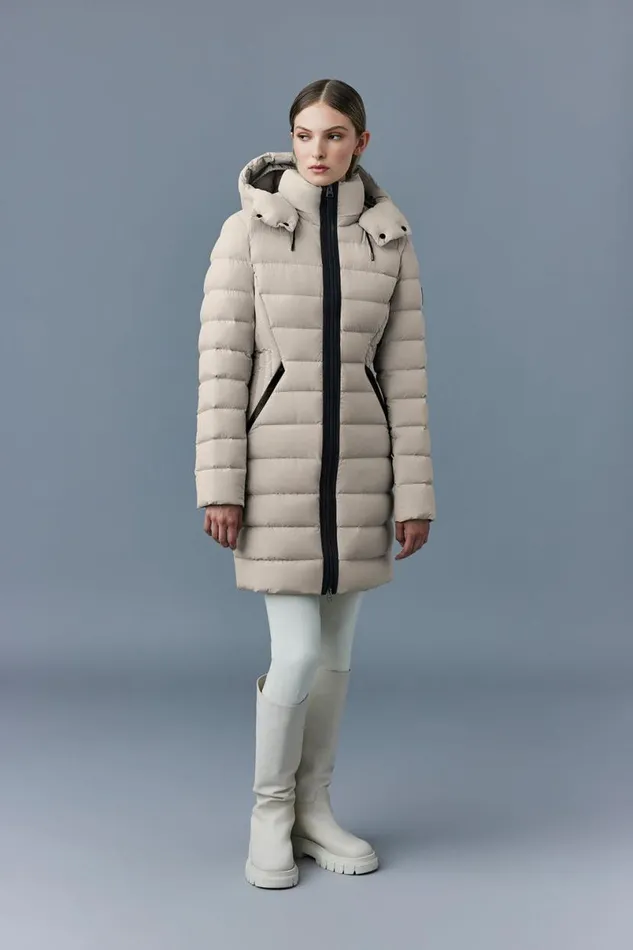 Downs and Jackets Women Mackage FARREN Agile360 Down Coat With Removable Hood Black