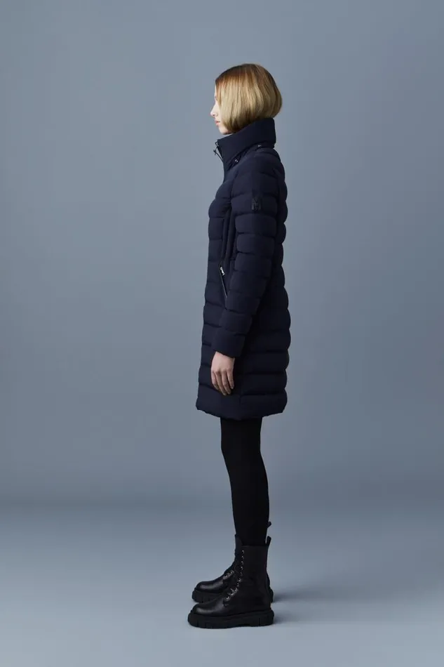 Downs and Jackets Women Mackage FARREN Agile360 Down Coat With Removable Hood Black