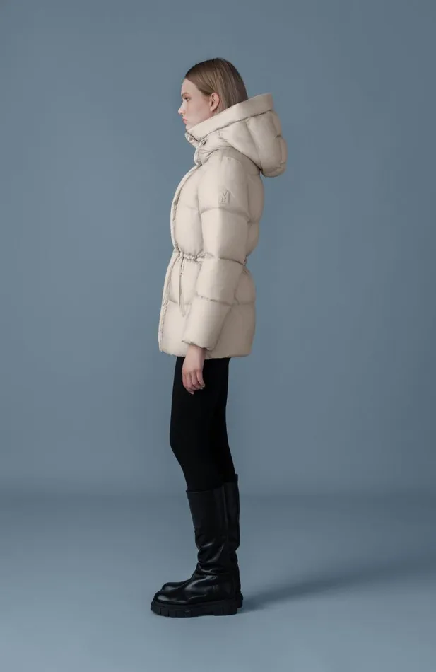 Downs and Jackets Women Mackage FREYASW Softwash Crinkle Down Jacket Emerald Downs and Jackets Women Mackage FREYASW Softwash Crinkle Down Jacket Emerald