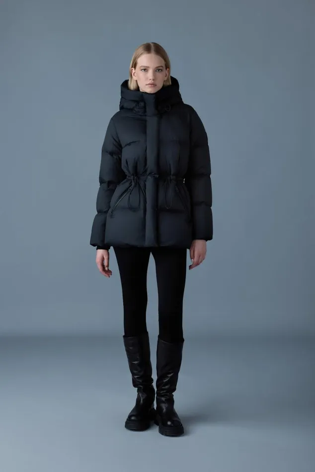 Downs and Jackets Women Mackage FREYASW Softwash Crinkle Down Jacket Emerald Downs and Jackets Women Mackage FREYASW Softwash Crinkle Down Jacket Emerald