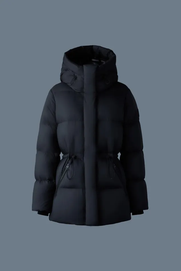 Downs and Jackets Women Mackage FREYASW Softwash Crinkle Down Jacket Emerald Downs and Jackets Women Mackage FREYASW Softwash Crinkle Down Jacket Emerald