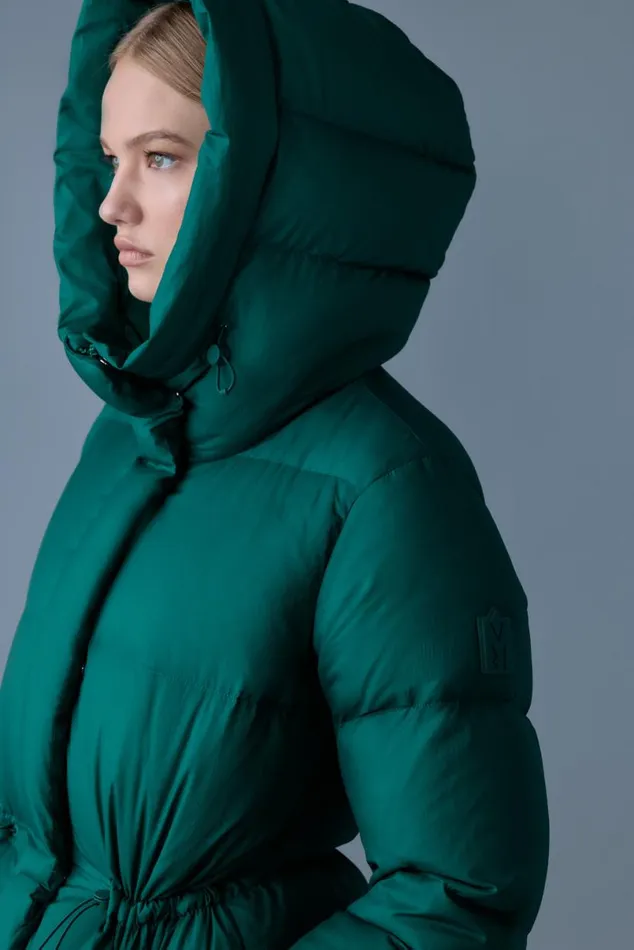 Downs and Jackets Women Mackage FREYASW Softwash Crinkle Down Jacket Emerald Downs and Jackets Women Mackage FREYASW Softwash Crinkle Down Jacket Emerald