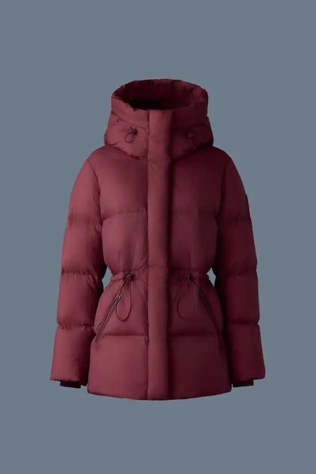 Downs and Jackets Women Mackage FREYASW Softwash Crinkle Down Jacket Emerald Downs and Jackets Women Mackage FREYASW Softwash Crinkle Down Jacket Emerald