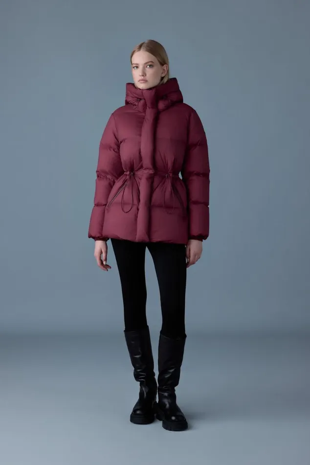 Downs and Jackets Women Mackage FREYASW Softwash Crinkle Down Jacket Emerald Downs and Jackets Women Mackage FREYASW Softwash Crinkle Down Jacket Emerald