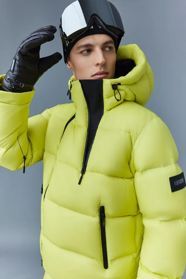 Downs and Parkas Men Mackage KENJI Down Ski Jacket With Asymmetrical Zip Closure Black Downs and Parkas Men Mackage KENJI Down Ski Jacket With Asymmetrical Zip Closure Black