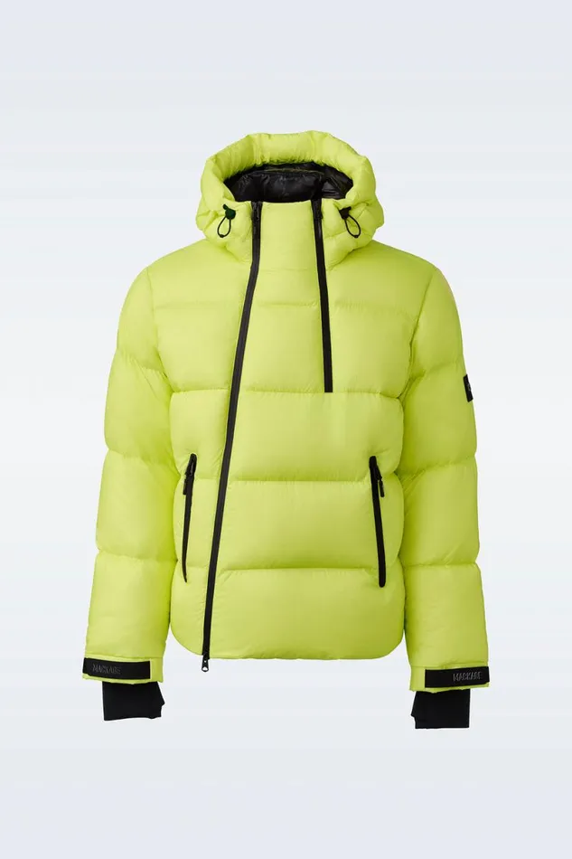Downs and Parkas Men Mackage KENJI Down Ski Jacket With Asymmetrical Zip Closure Black Downs and Parkas Men Mackage KENJI Down Ski Jacket With Asymmetrical Zip Closure Black